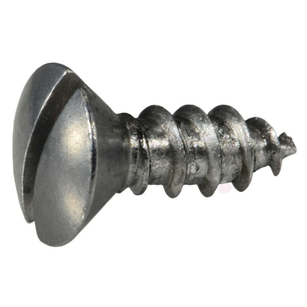 Midwest Fastener Sheet Metal Screw, #8 x 1/2 in, Aluminum Oval Head Slotted Drive, 30 PK 61735 - main